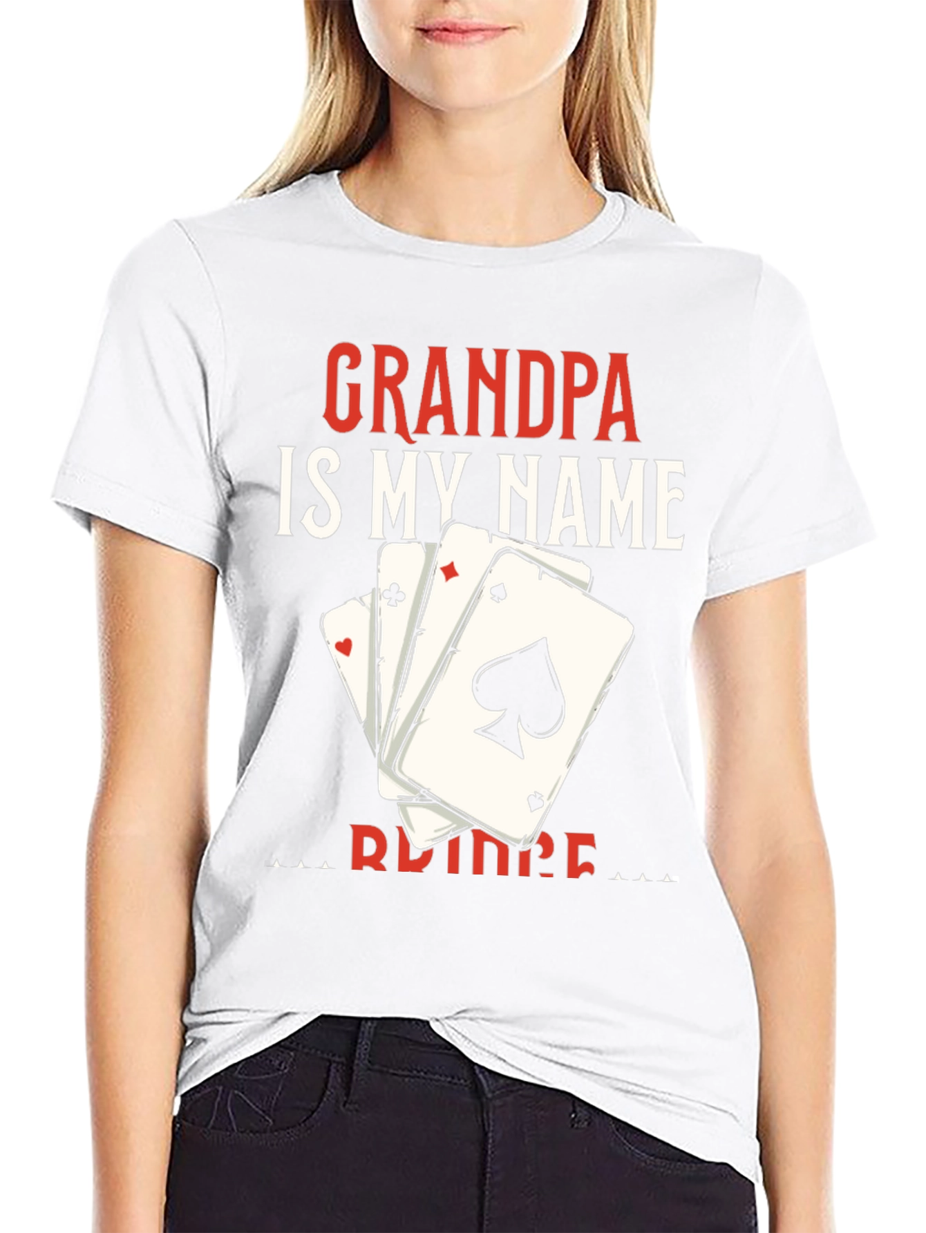 Camiseta Abuelo es mi nombre con cartas