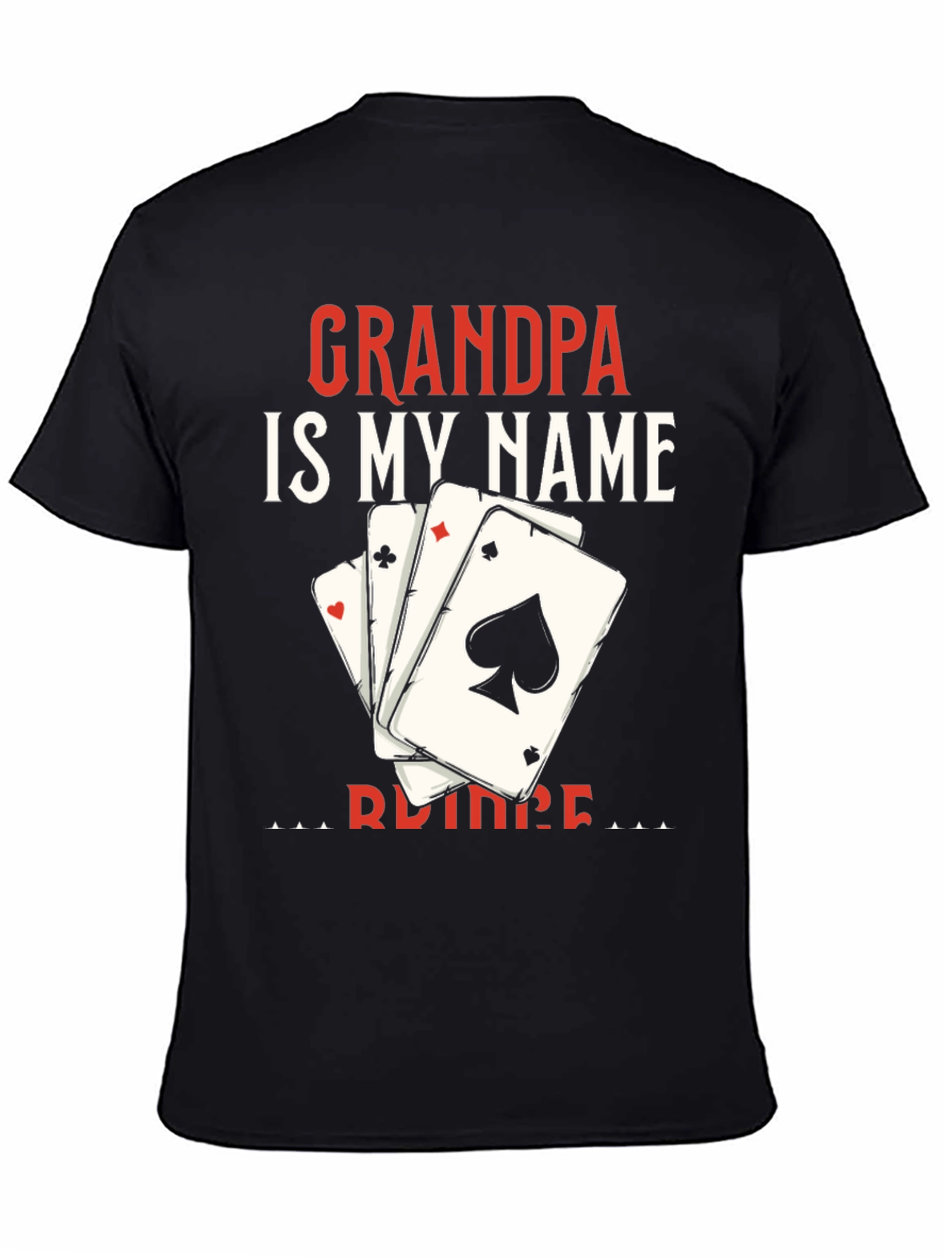 Camiseta Abuelo es mi nombre con cartas