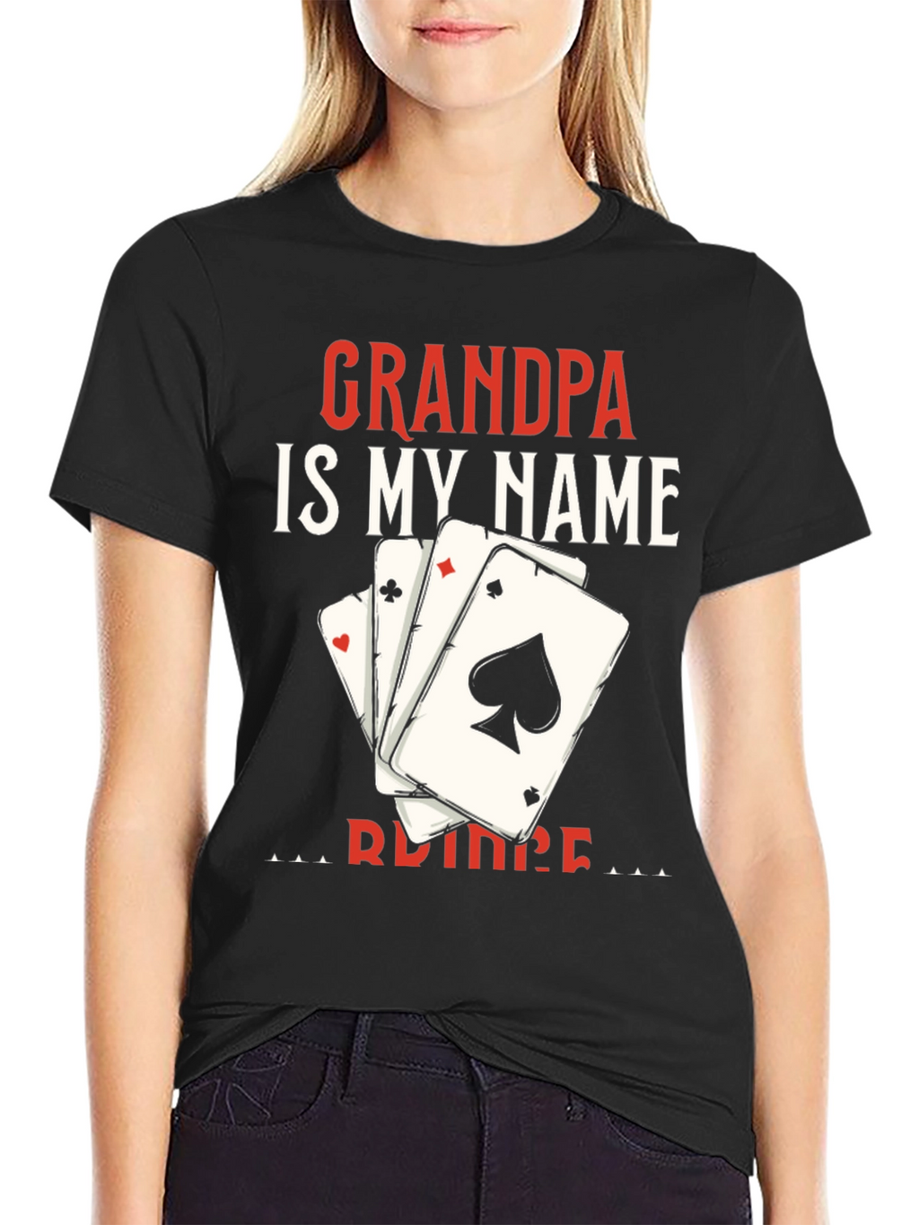 Camiseta Abuelo es mi nombre con cartas