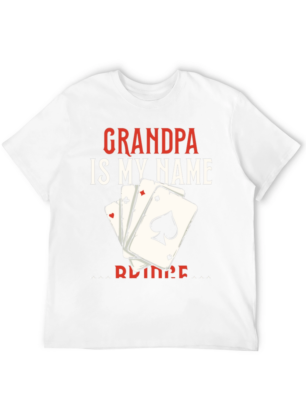 Camiseta Abuelo es mi nombre con cartas