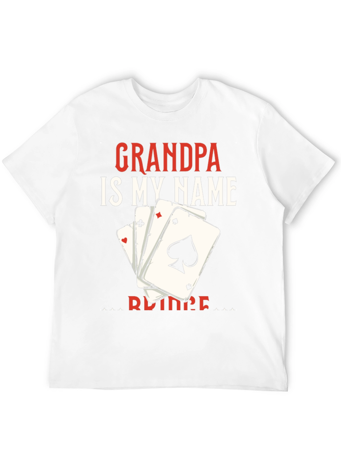 Camiseta Abuelo es mi nombre con cartas