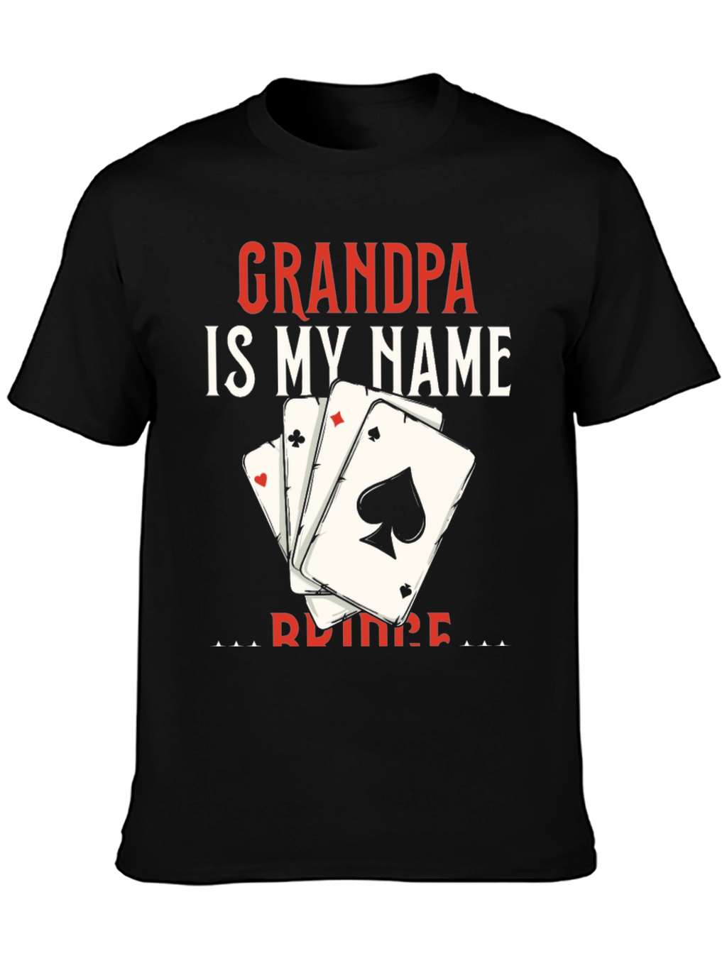 Camiseta Abuelo es mi nombre con cartas