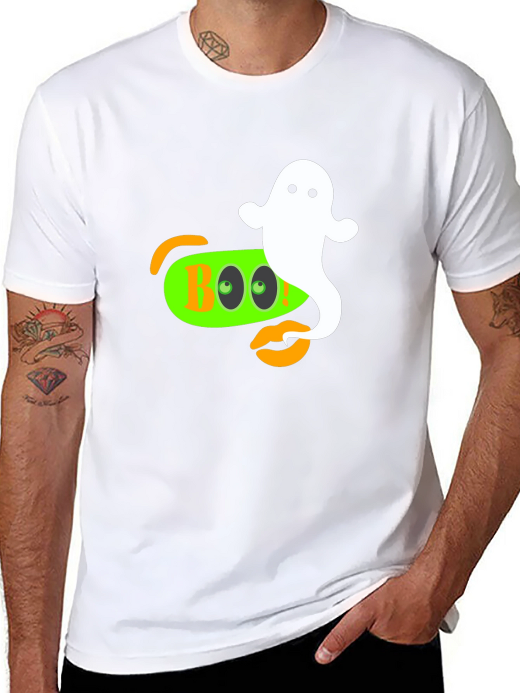 Camiseta Halloween Boo Fantasma