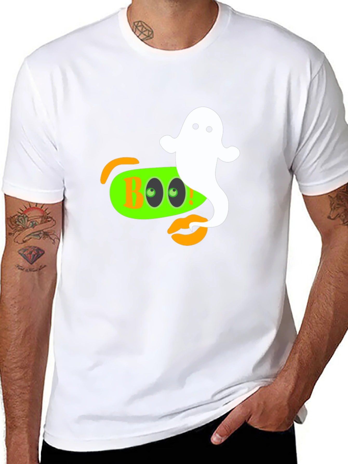 Camiseta Halloween Boo Fantasma