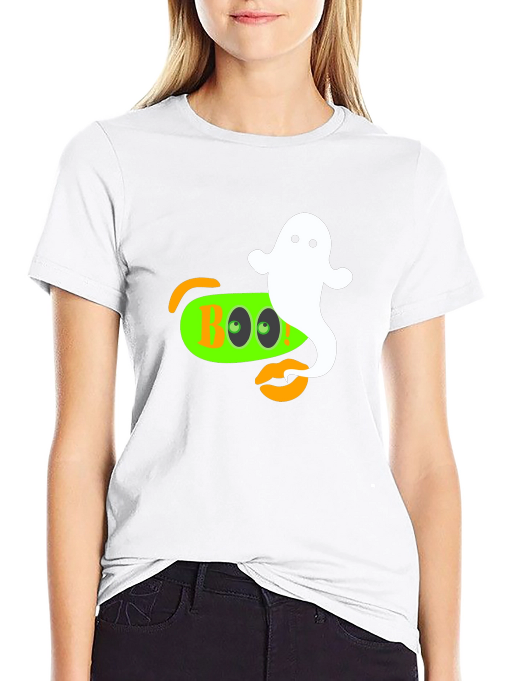 Camiseta Halloween Boo Fantasma