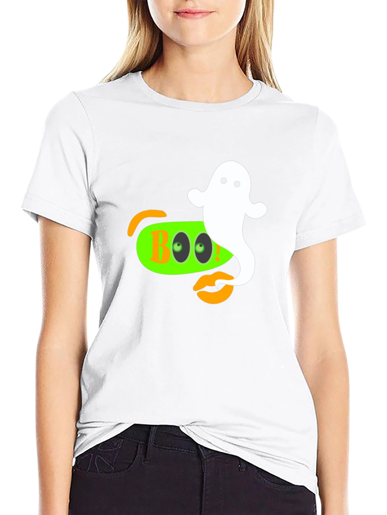Camiseta Halloween Boo Fantasma