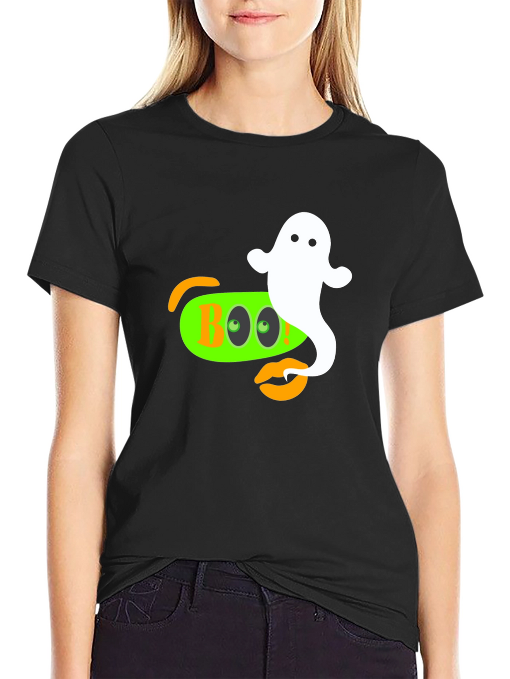 Camiseta Halloween Boo Fantasma