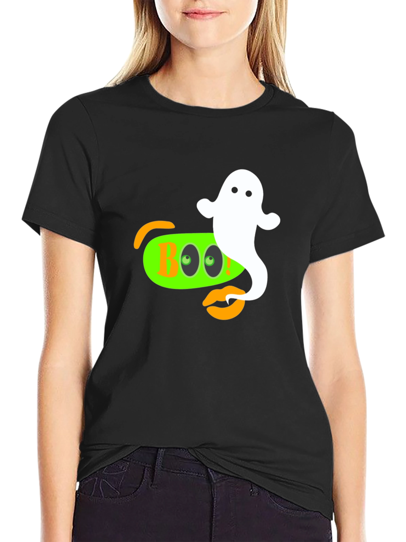 Camiseta Halloween Boo Fantasma