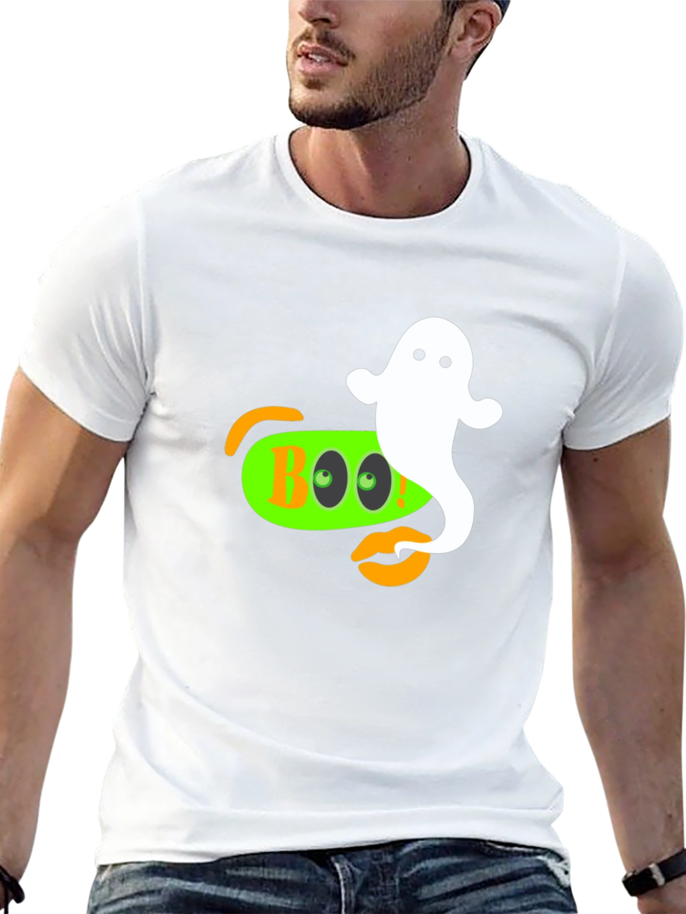 Camiseta Halloween Boo Fantasma