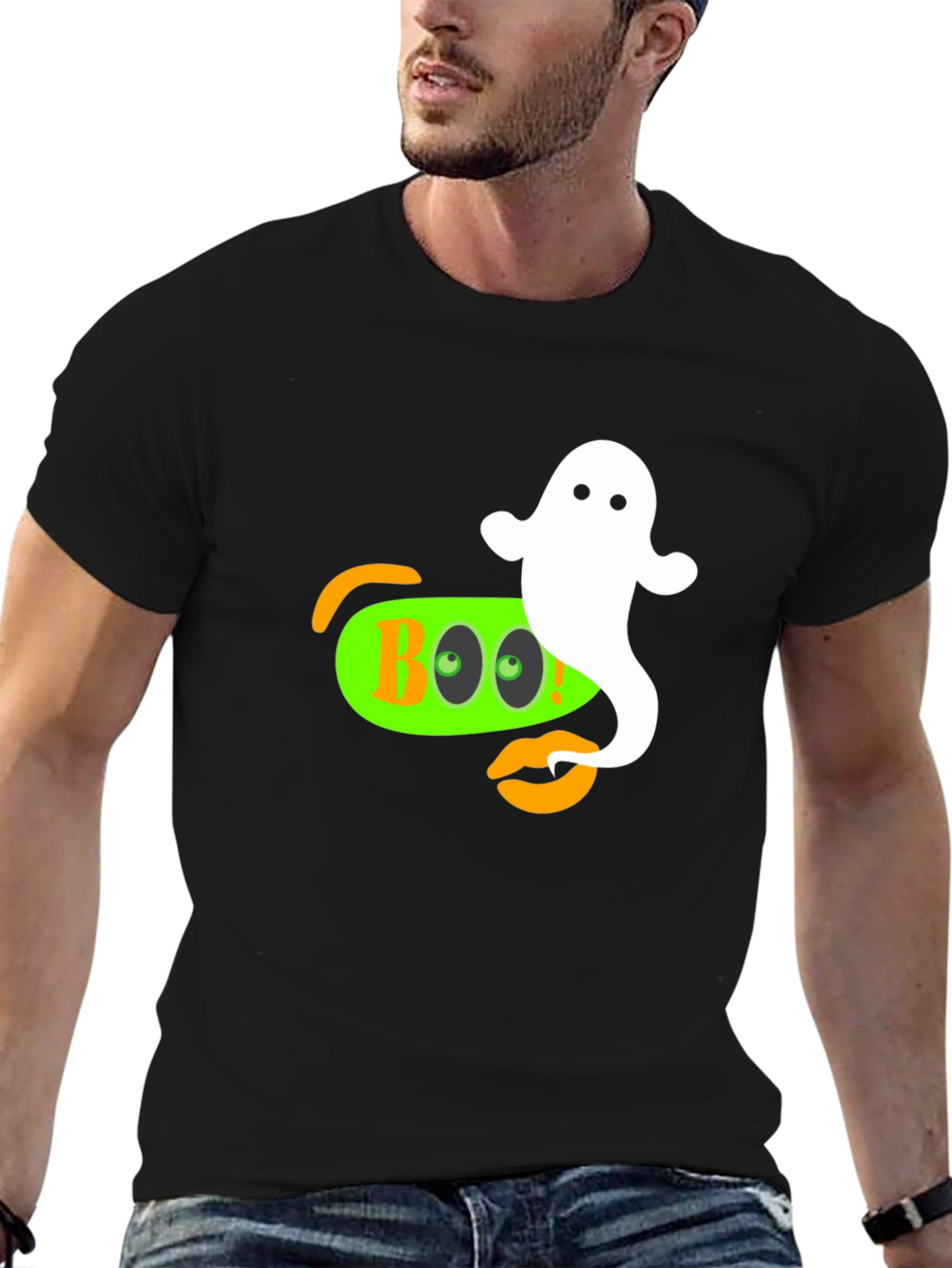Camiseta Halloween Boo Fantasma
