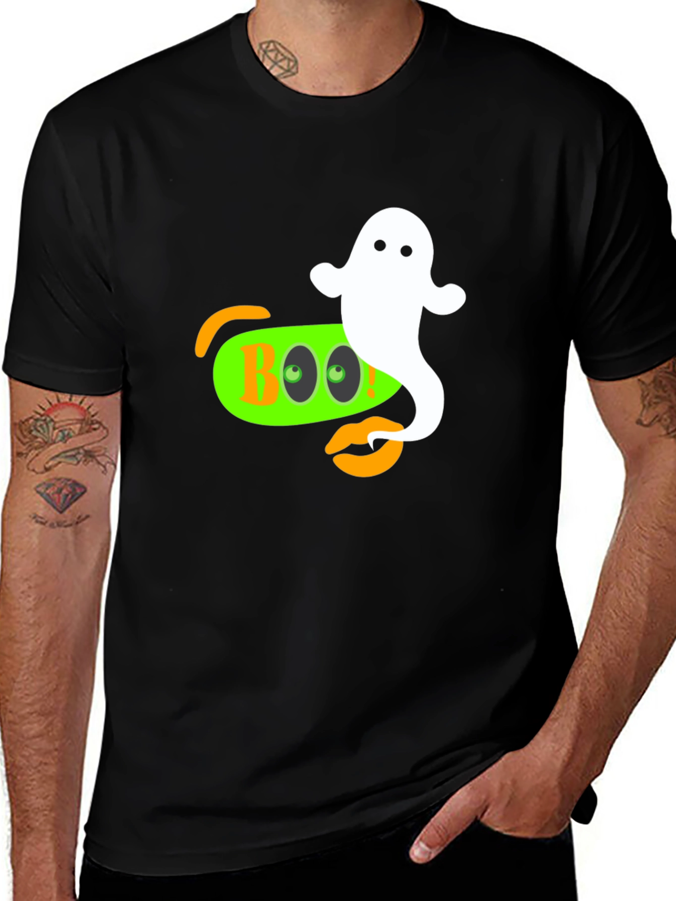 Camiseta Halloween Boo Fantasma