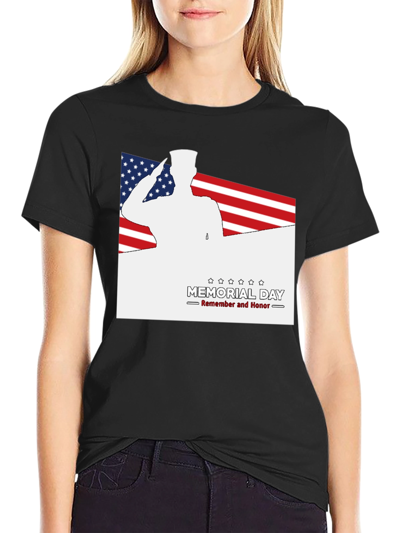 Camiseta Hombre Memorial Day - Remember and Honor