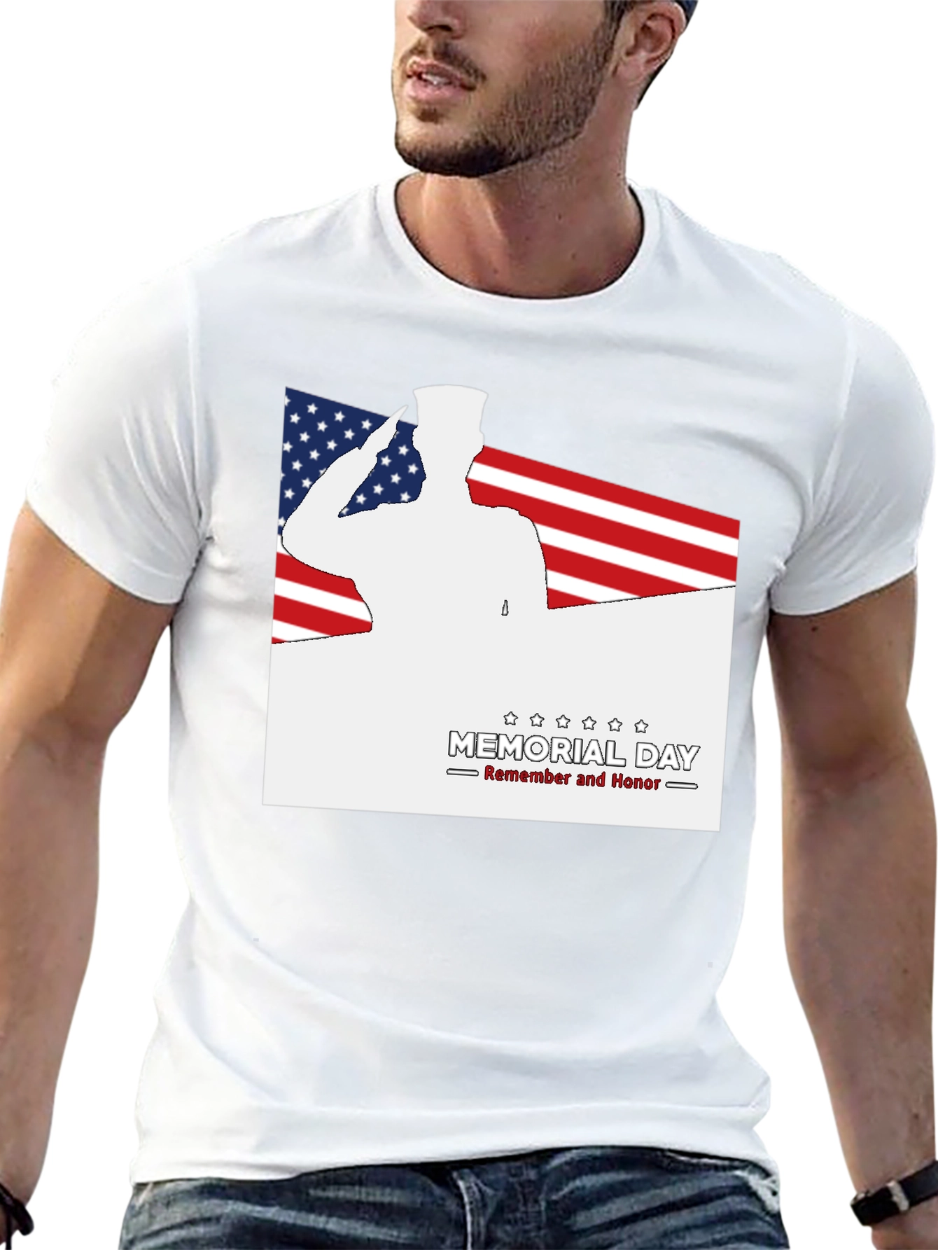 Camiseta Hombre Memorial Day - Remember and Honor