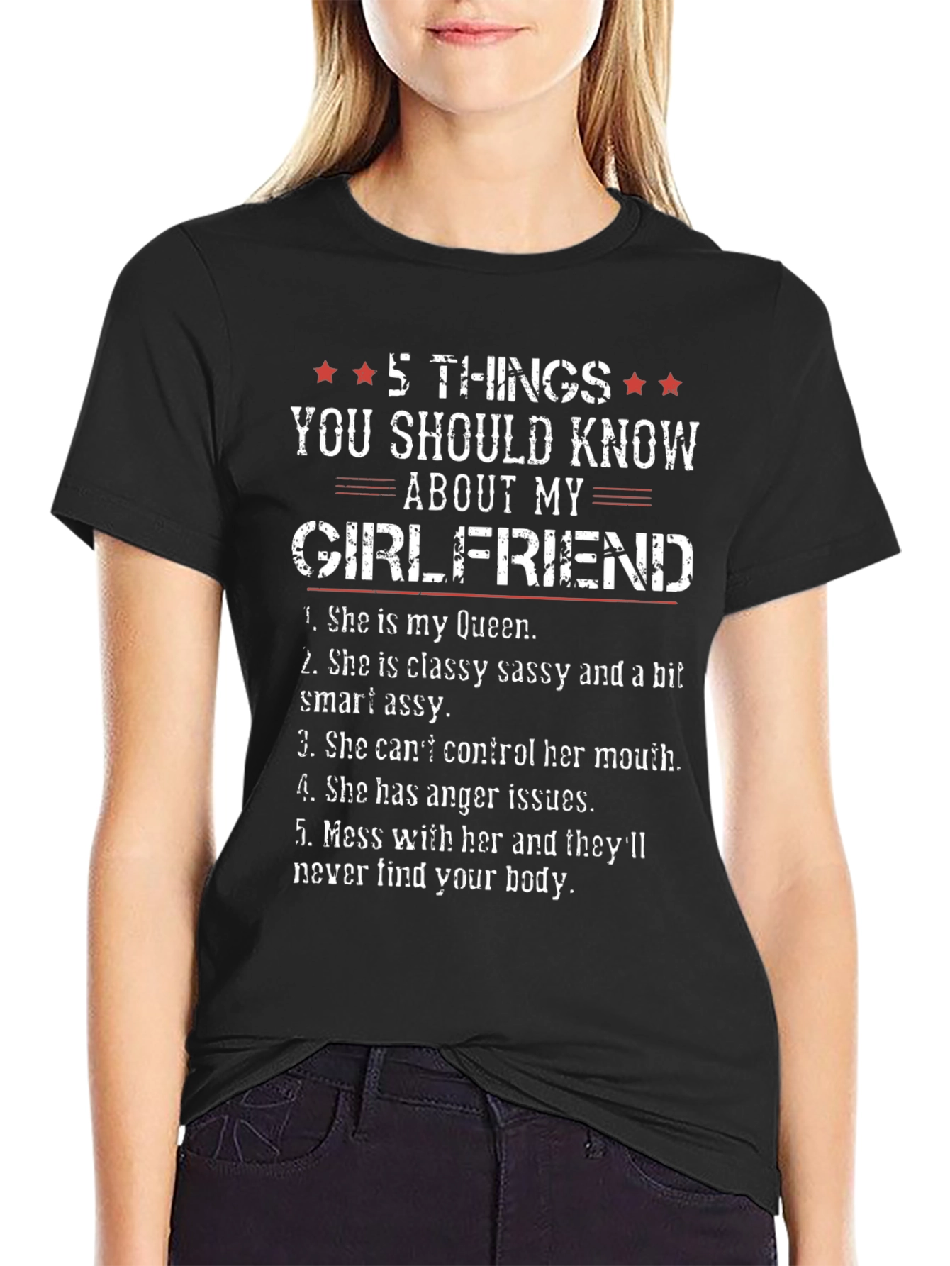 Camiseta 5 Cosas de mi Novia