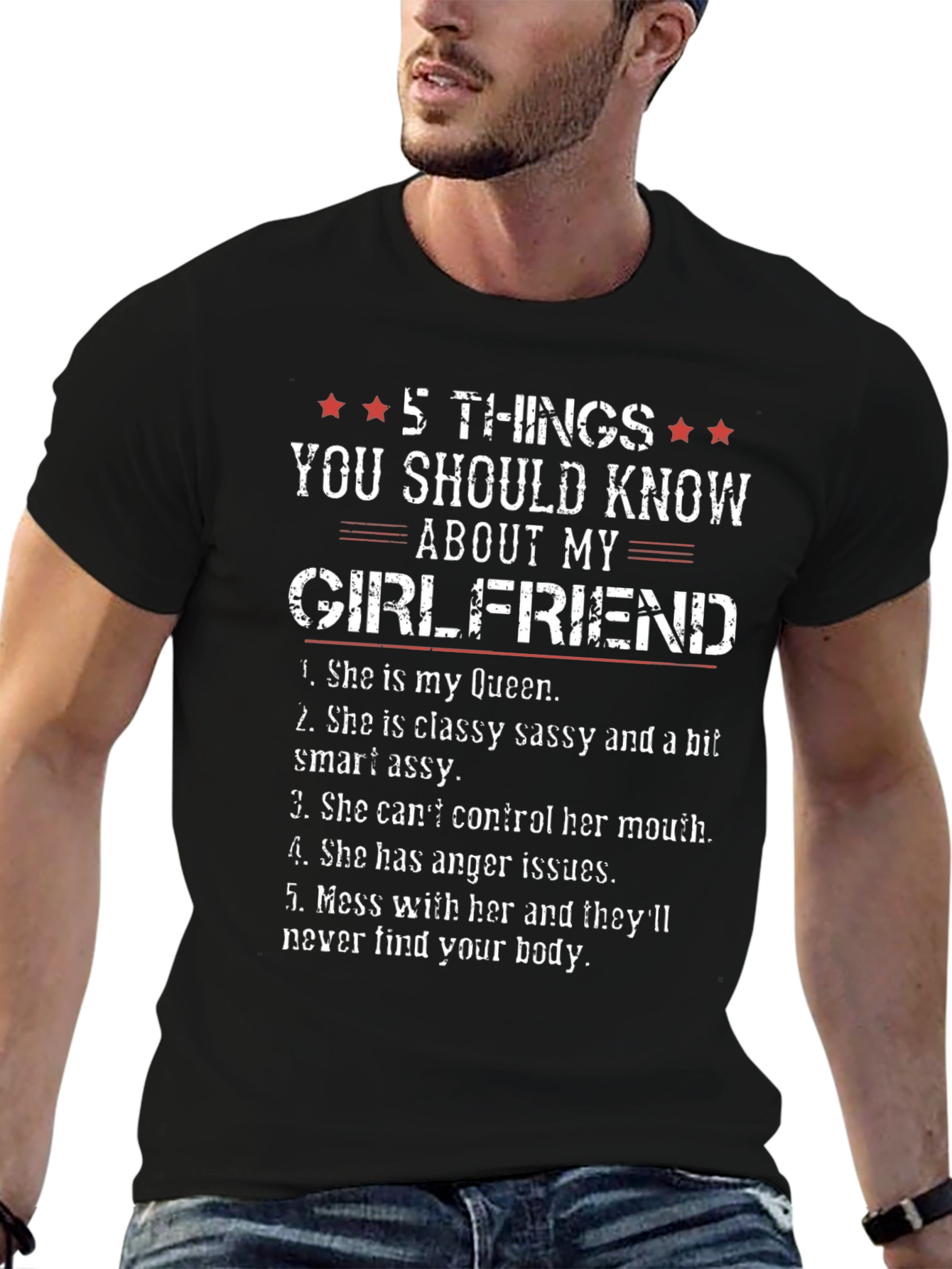Camiseta 5 Cosas de mi Novia