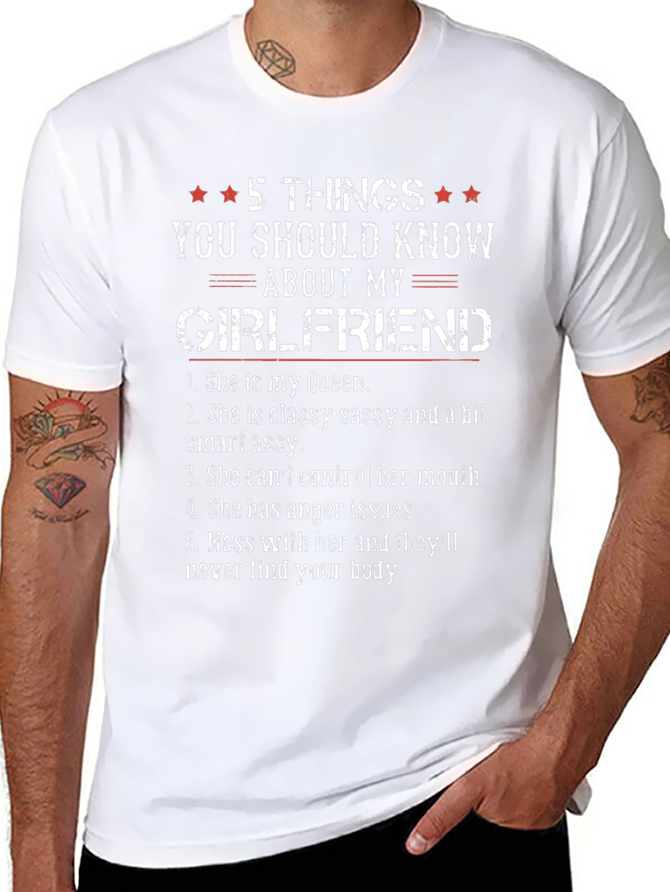 Camiseta 5 Cosas de mi Novia