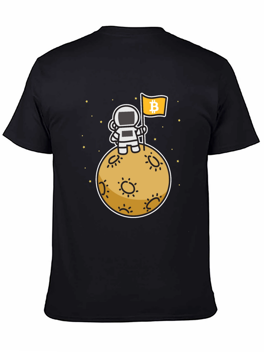 Camiseta Bitcoin Astronauta Luna - Crypto Moda