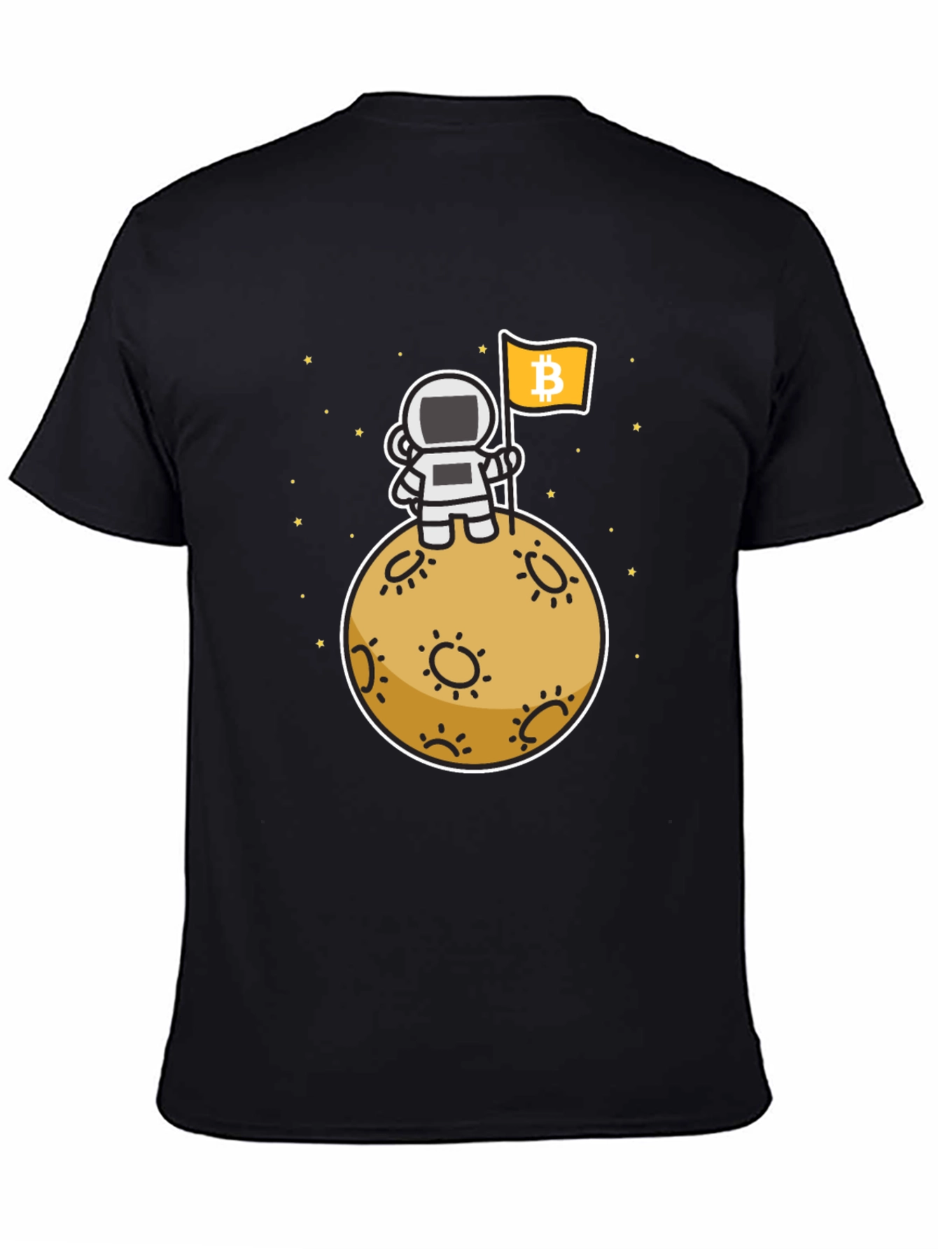 Camiseta Bitcoin Astronauta Luna - Crypto Moda